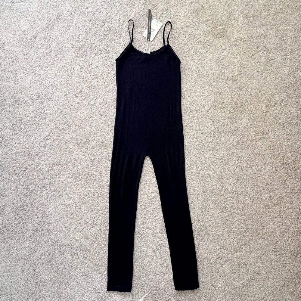 Zara Women’s Black Ribbed Jumpsuit